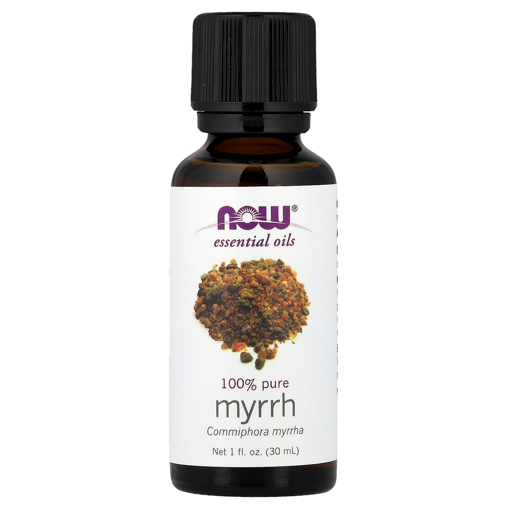 NOW Foods, эфирные масла, на 100% чистая мирра, 30 мл (1 жидк. унция)