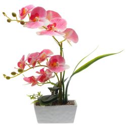 GAEM Цветочная композиция "Орхидея", L16 W9,5 H42 см