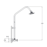 Смеситель с душевой стойкой SOLONE JIK16-A102A
