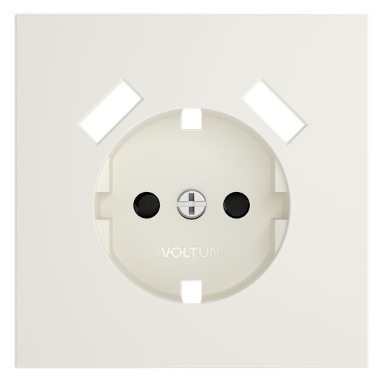 Накладка для розетки с заземлением и защитными шторками, с USB A+A, S70 (хлопок)