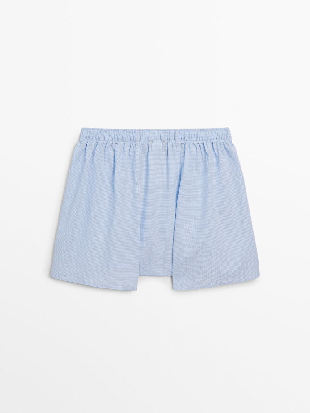 Massimo Dutti Трусы-боксеры из поплина, небесно-голубой