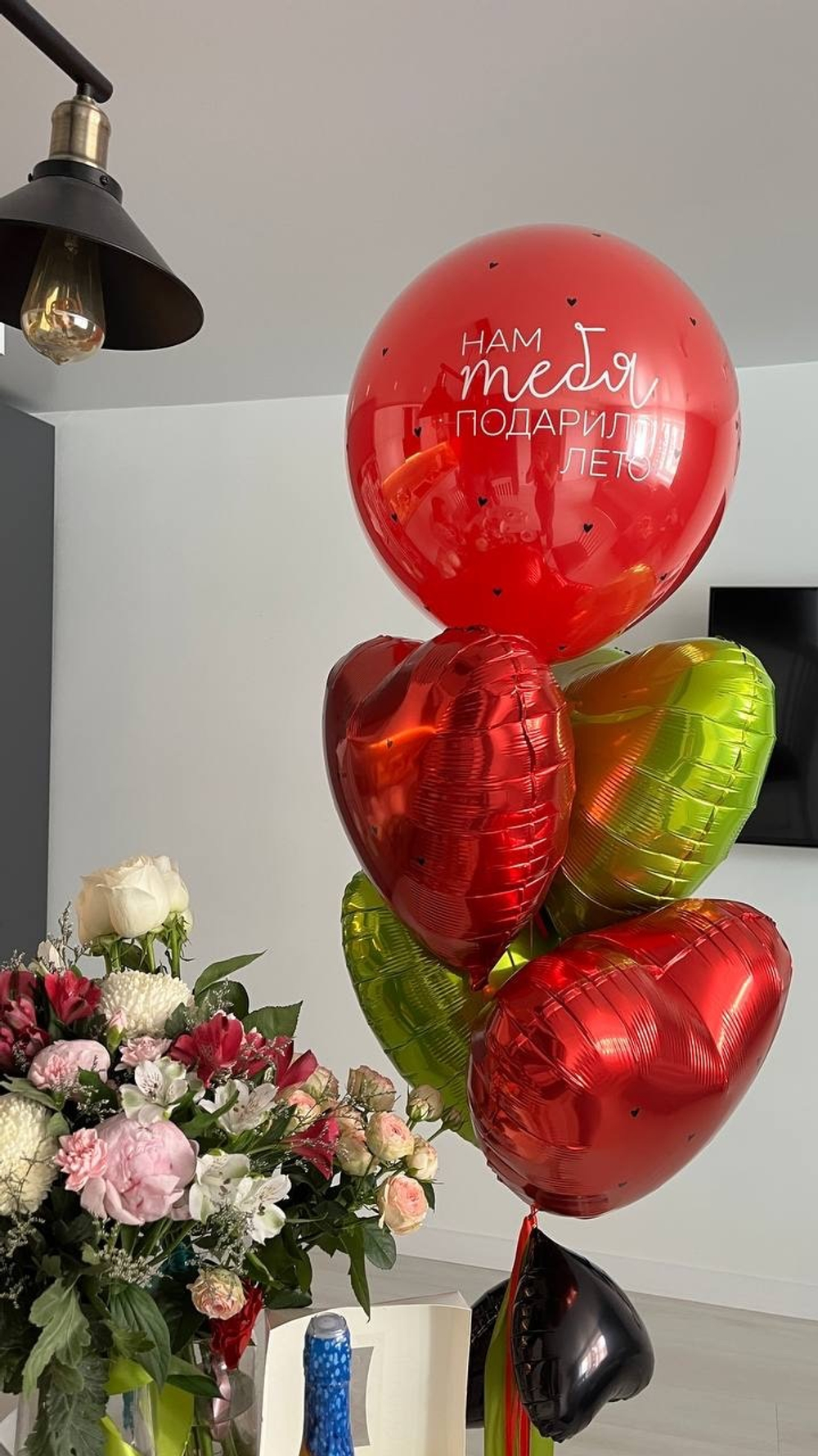 Воздушные шары в Арбузном стиле №3348