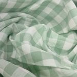 Варёный хлопок "Зелёная клетка, 1*1 см"