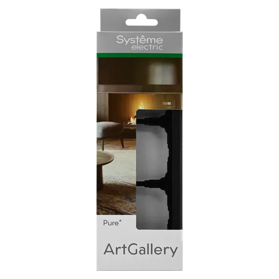Рамка 3-м ArtGallery Pure матов. органич. стекло черн. SE GAL331003
