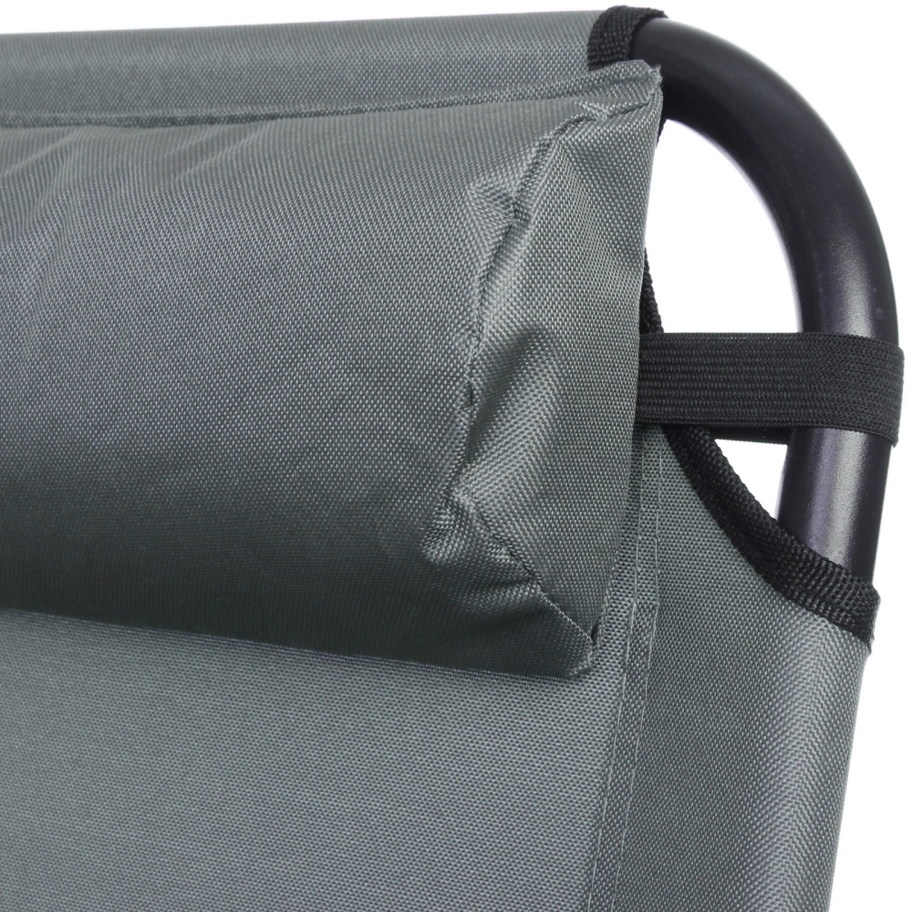 Кресло складное с подлокотниками TFS1608, 54*68*95 см, 3 положения, серый.