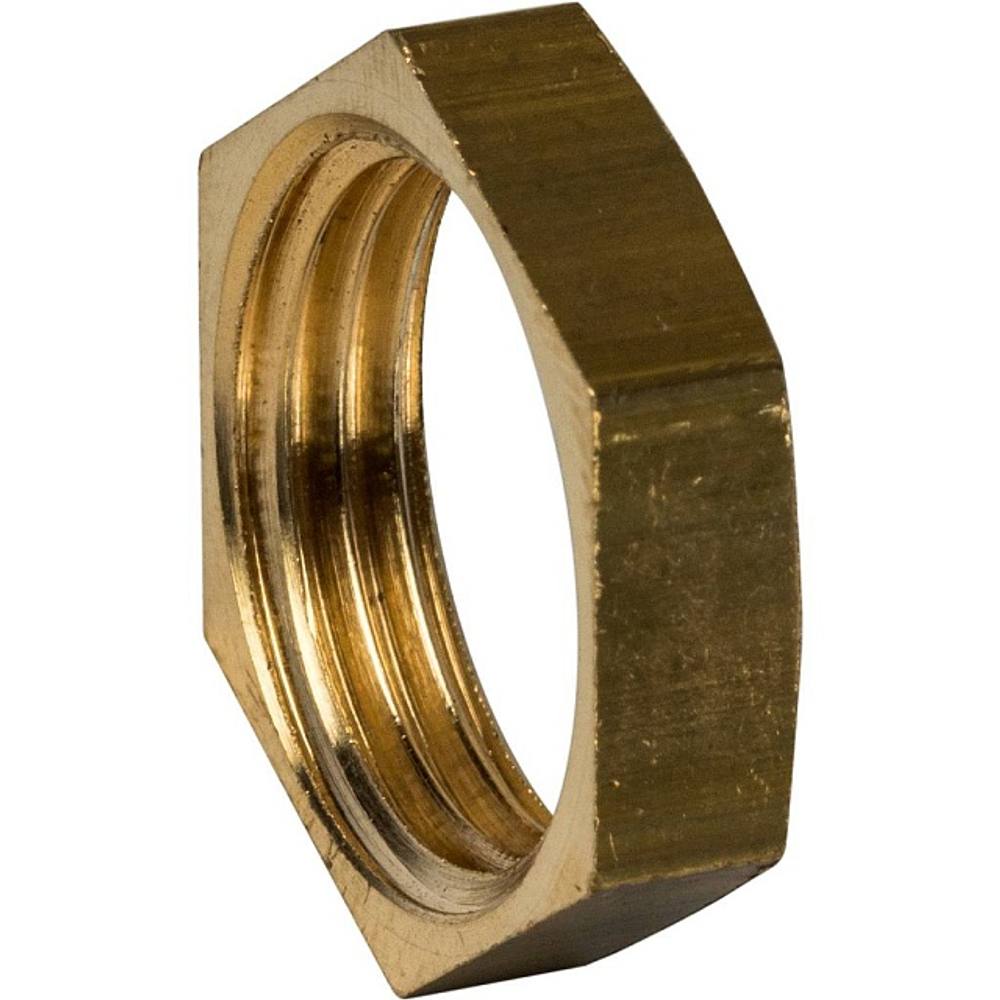 Контргайка STOUT SFT 0037 - 3/8" (для стальных труб, латунь без покрытия)