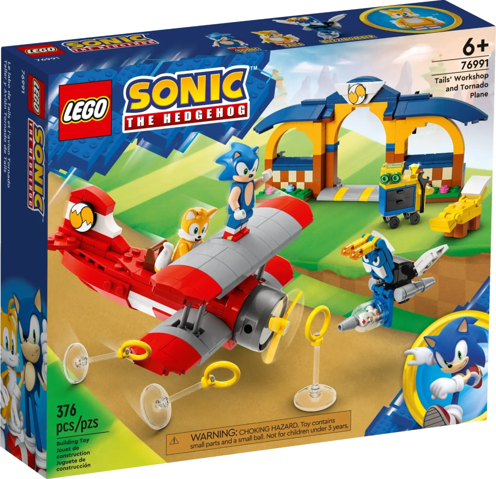 Конструктор LEGO Sonic the Hedgehog 76991 Мастерская Тейлза и самолет "Торнадо"