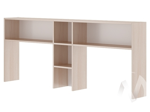 Надстройка стола двойного М15 Остин (ясень шимо светлый/белый)