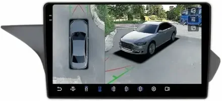 Магнитола Mercedes-Benz E-класс W212 седан 2015-2017 NTG 5.0 (рамка 10) - FarCar BX9635N50-360 на Android 13, 2K QLED, 6Гб+128Гб, CarPlay, 4G SIM-слот, 4 камеры в комплекте