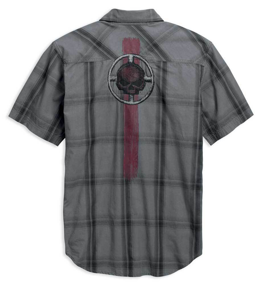 Рубашка Skull Target Plaid Harley-Davidson