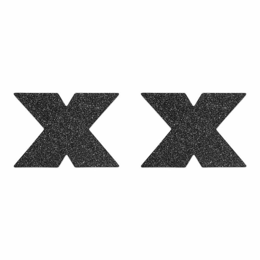 Черные крестообразные пэстисы FLASH CROSS PASTIES