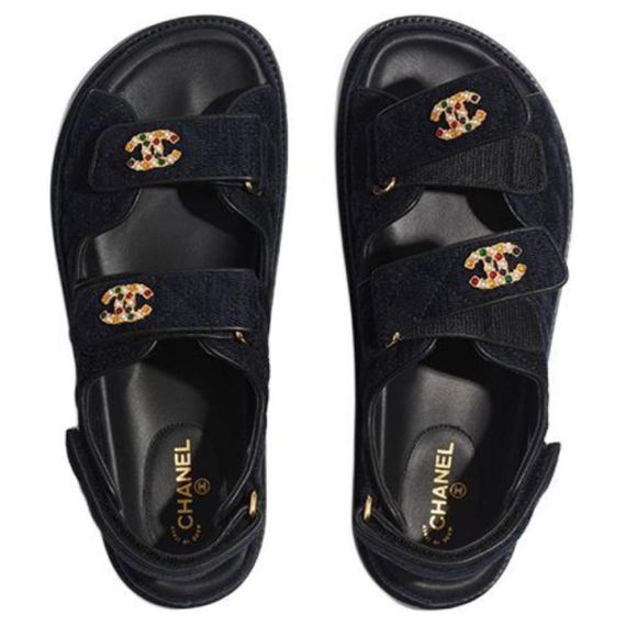 Chanel Beach Sandal 'Navy Blue'