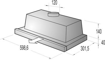 Витяжка GORENJE DF 6316 XSC