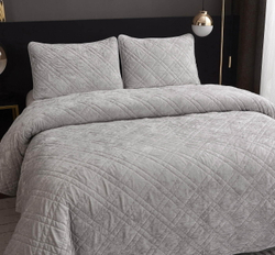 Покрывало 160х220 и наволочка 50х70 Sofi De MarkO Селена Серебро