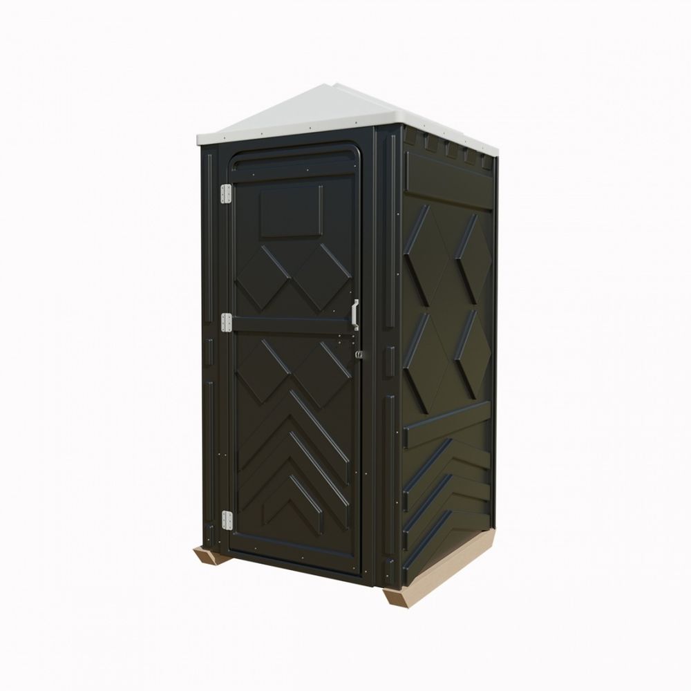 Мобильная туалетная кабина &quot;Рециклинг&quot; в сборе черная ЭкоПром вертикальная (2000x1200x550см;65кг;Черный) - арт.557338