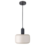 Светильник подвесной juko, D28х32 см, черный/бежевый