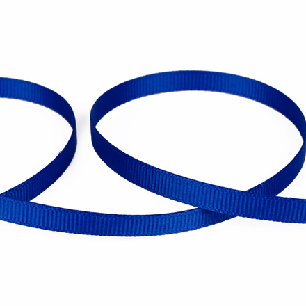 Тесьма декоративная репсовая, 6мм, №101 т.васильк.