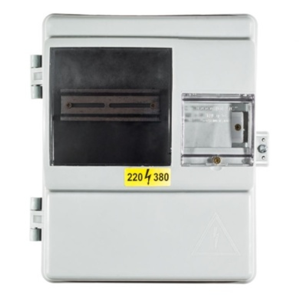 Корпус защитный КДЕ-1 с динрейкой IP 54 под 1-фаз.счетчик