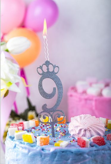 Свеча - топпер цифра "9"