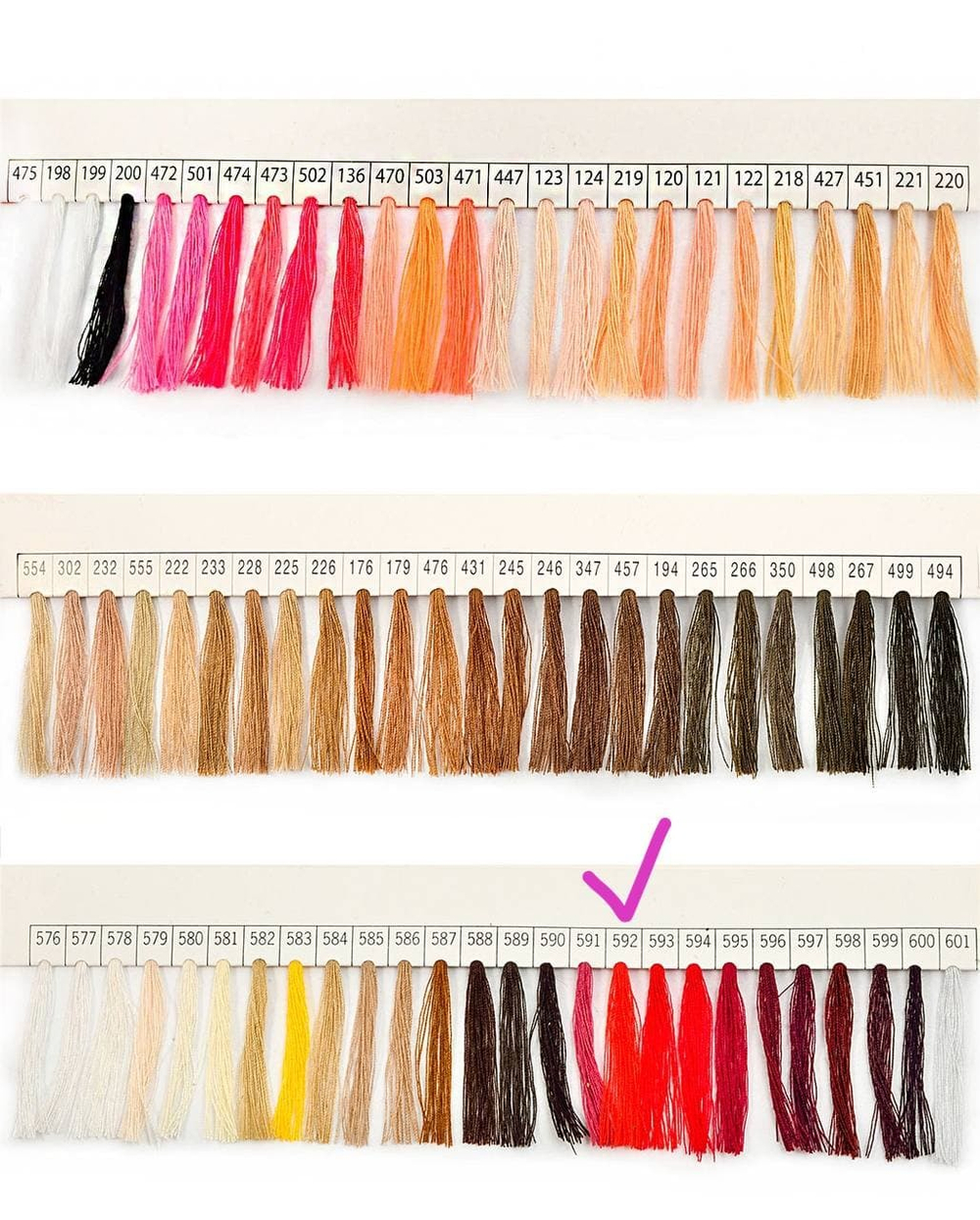 Нитки Dor Tak темно-оранжевые цв.592