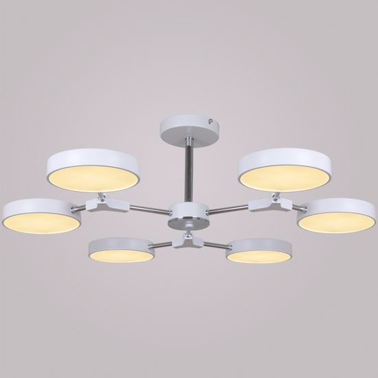 13246-4.3-06 Белый+Хром светильник потолочный