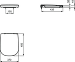 Сиденье и крышка для унитазов  Ideal Standard ACTIVE T639201