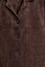 Искусственная замша, тонкий пиджак- ZARA
