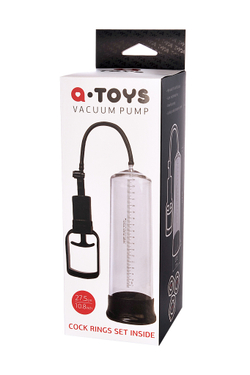 Помпа для пениса A-Toys by TOYFA, PVC, прозрачный, 27,5 см