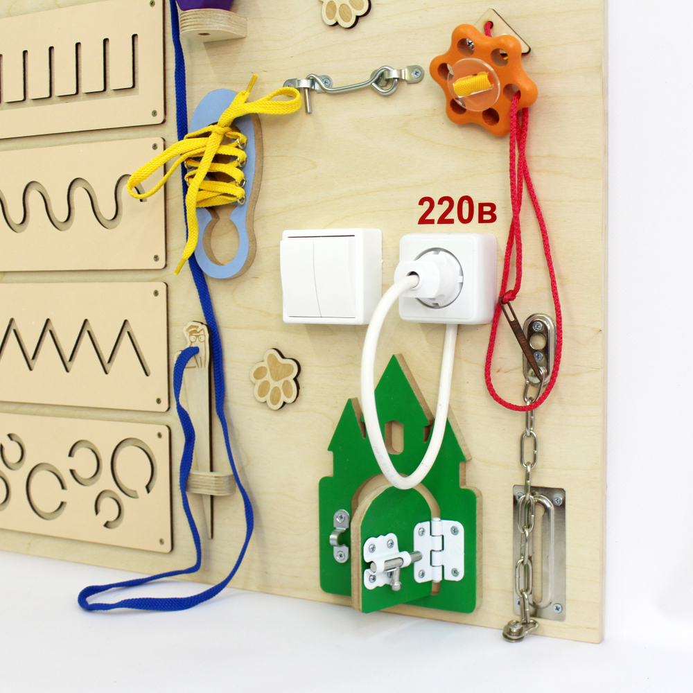 Бизиборд настенный Учёный кот