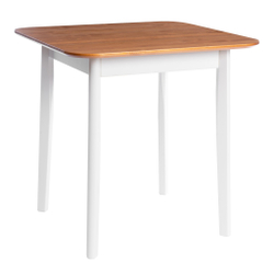 Стол Соната Люкс/ Sonata Lux table, 75х75х75 см массив сосны, антик/белый, 75х75х75 см