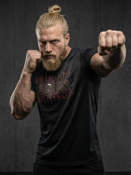 Футболка тренировочная мужская LEGENDA Вальхалла черная