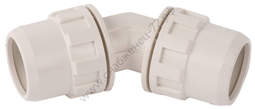 ЗУБР ШиреФит штуцер с гайкой-штуцер с гайкой 45°, 32 мм, Угловой соединитель (51491-32)