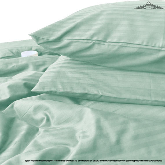 Сатин-страйп &quot;Мята&quot; | ш.240 см | 130 г/м² | хлопок-100%