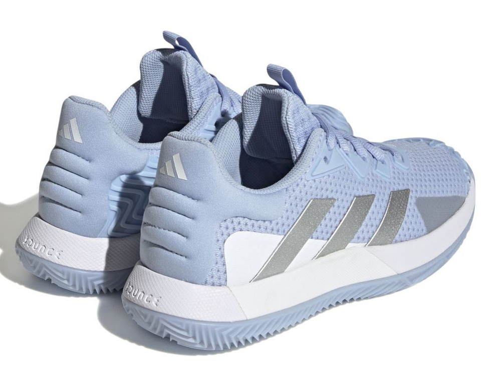 Женские Кроссовки теннисные Adidas SoleMatch Control W Clay - blue dawn/matte silver/ftwr white