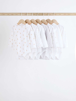 Боди с длинным рукавом для малышей Next K79-893, 7 шт., Белый