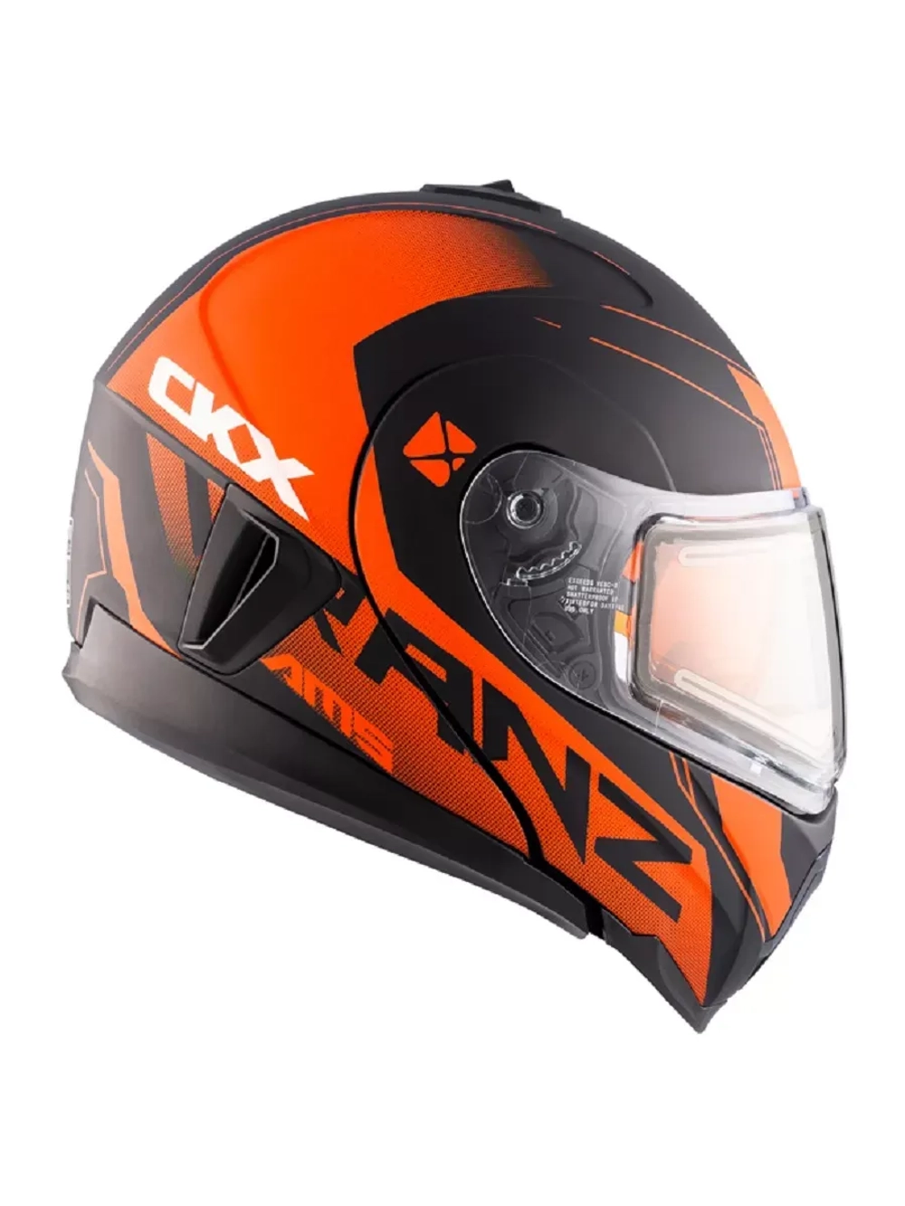 Шлем CKX TRANZ 1,5 Ams DL+EDL Caliber Matt orange L