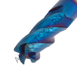 Фреза твердосплавная   6мм (L=50, l=16, хв=6) Z4 35° по закаленной стали, с радиусной фаской BRHM-4R