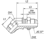Соединение PD45 JIC 1.1/16"