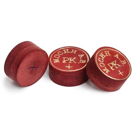 Наклейка для кия А. Мосина РК+ Многослойная ø13мм Жесткая 1шт.