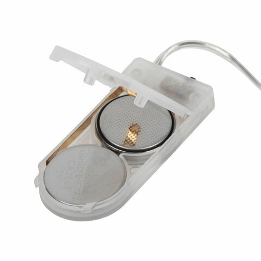 Электрогирлянда-нить комнатная "Роса" 2 м, 20 LED, холодный белый свет, на батарейках, ЗОЛОТАЯ СКАЗКА, 591932