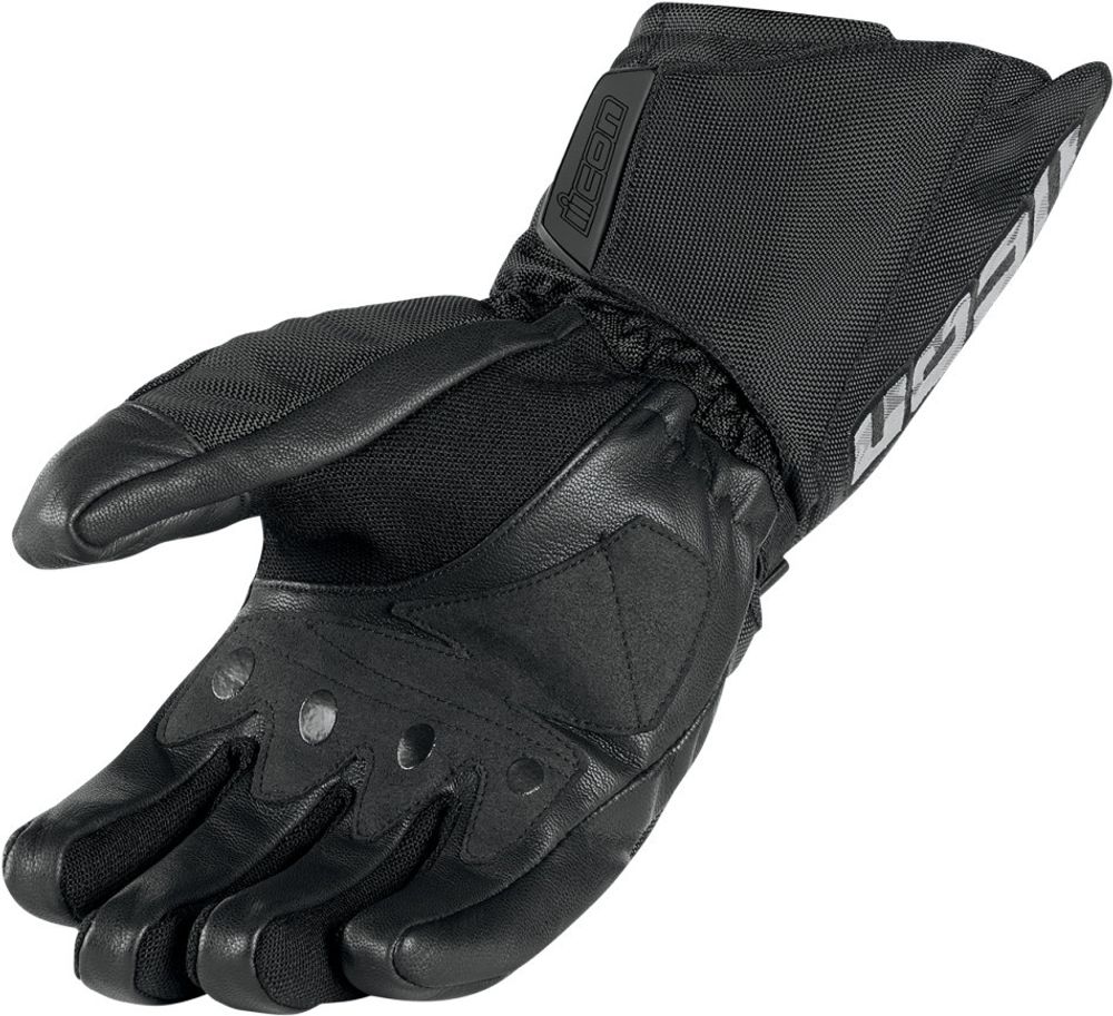 Мотоперчатки - ICON GLOVE PATROL WATERPROOF (черные)