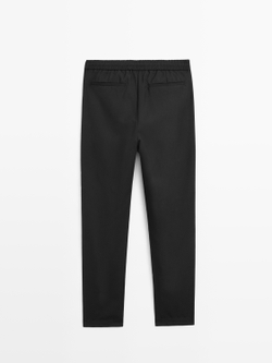 Massimo Dutti Брюки-джоггеры, черный