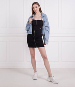 Боди ZIPPER RIB STRAPPY CALVIN KLEIN JEANS - черный(J20J220776)