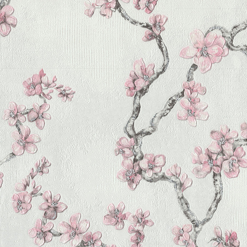 Обои  4173-1 ХАНАМИ  бело-розовый