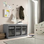 Стеллаж - IKEA TROFAST, 99х44х56 см, серый/темно-серый, ТРУФАСТ ИКЕА