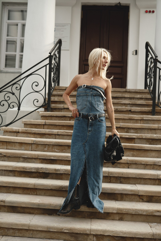 Upcycling платье макси