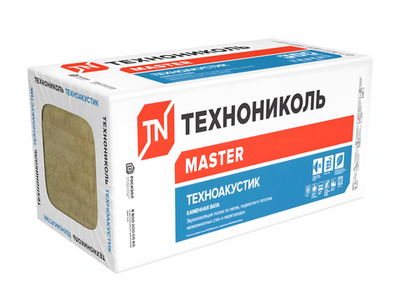Технониколь Техноакустик шумоизоляция каменная вата 1200х600х50мм (5,76м2=0,288м3) (8шт)