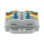 Клемма СМК 222-425P проходная 5 полюсов, с монтажной площадкой (0,08-4 мм²), серая (блистер 4 шт./уп