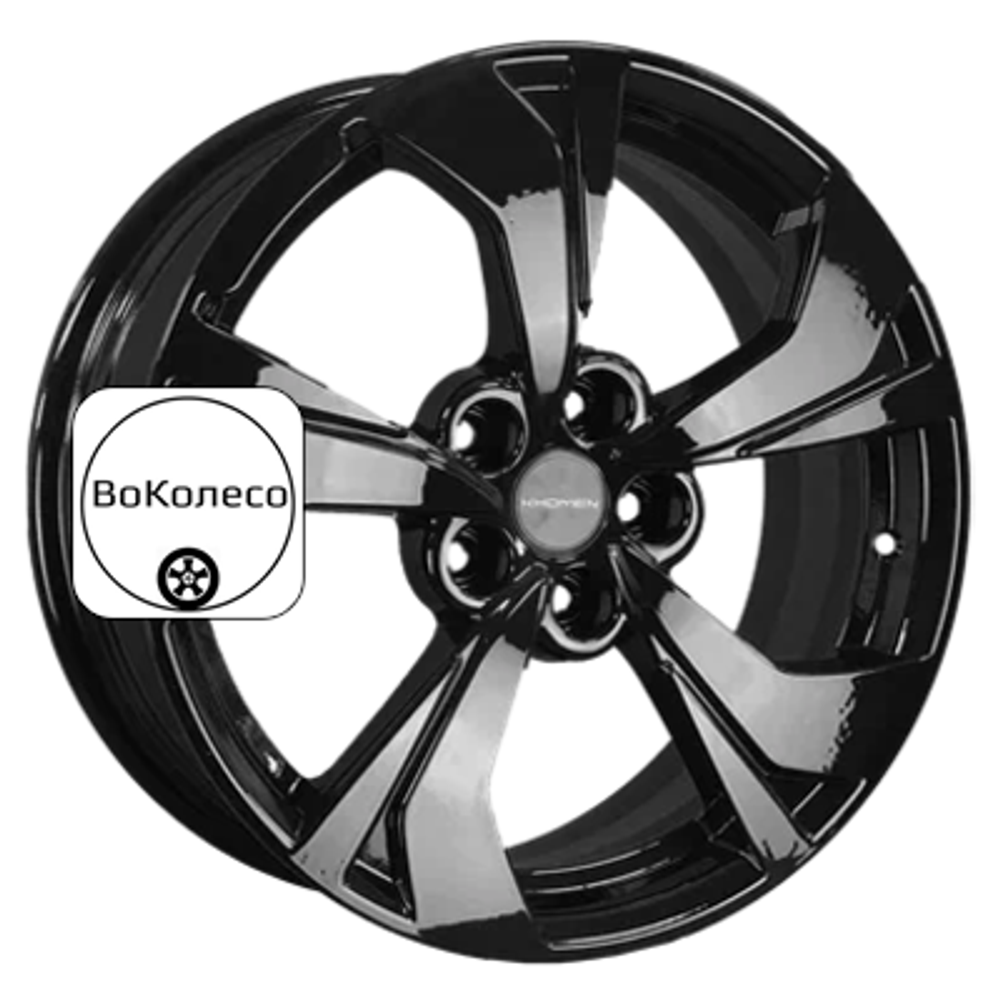 7x17/5x114,3 ET45 D67,1 KHW1724 (FAW Besturn X80) Black Khomen Wheels