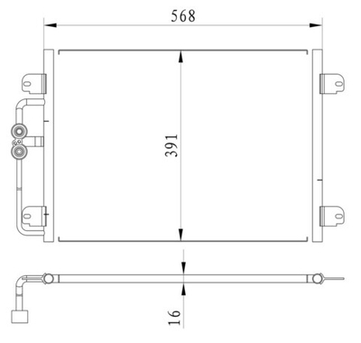 Kular - 86096-KLR - Condenser, air conditioning